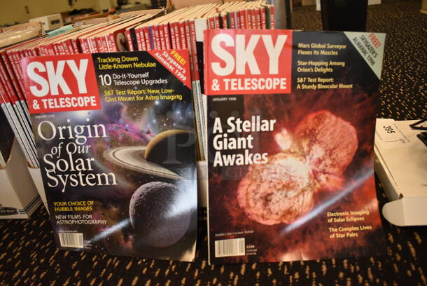 ALL ONE MONEY! Lot of 12 Boxes of Various Magazines Including Sky & Telescope and Physics Today. (room 204) - Image 2 of 11