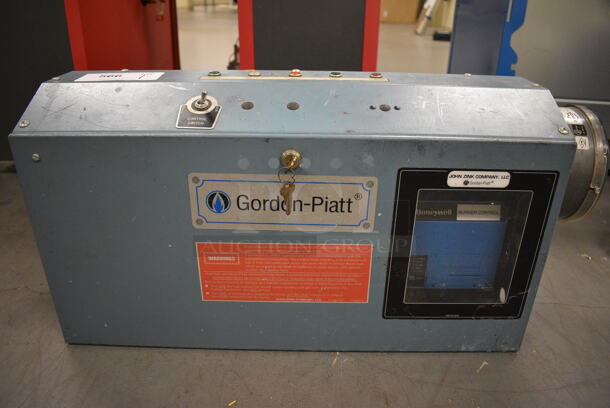 Gordon Piatt Metal Burner. 26.5x7x13. (north basement 004)