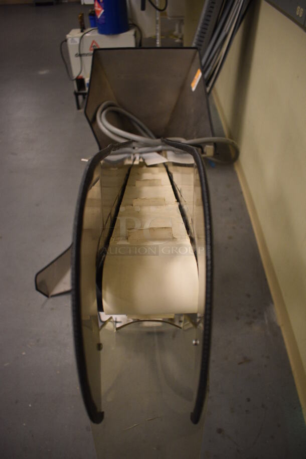 Metal Commercial Floor Style Conveyor Belt. 18x74x52. (south basement 017) - Image 7 of 8