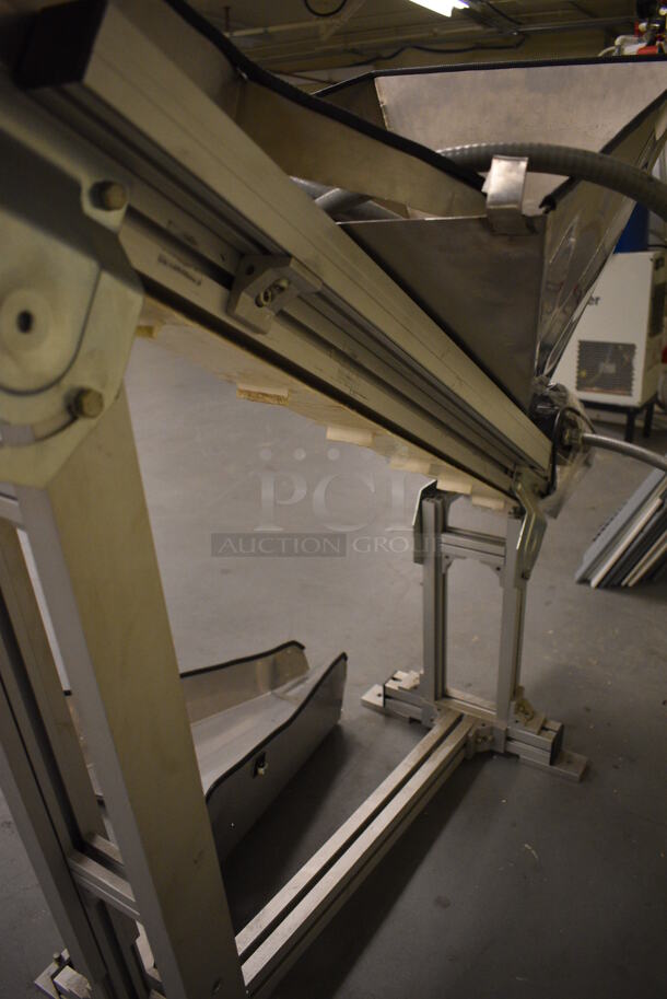 Metal Commercial Floor Style Conveyor Belt. 18x74x52. (south basement 017) - Image 8 of 8