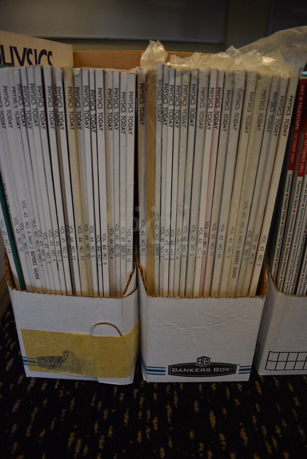 ALL ONE MONEY! Lot of 12 Boxes of Various Magazines Including Sky & Telescope and Physics Today. (room 204) - Image 6 of 11