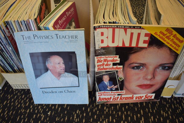ALL ONE MONEY! Lot of 12 Boxes of Various Magazines Including Sky & Telescope and Physics Today. (room 204) - Image 7 of 11