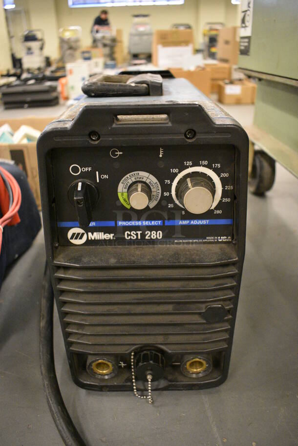 Miller Model CST280 Metal Electric Stick Welder. 7.5x17.5x12.5. Miller Model CST280  - Image 1 of 6