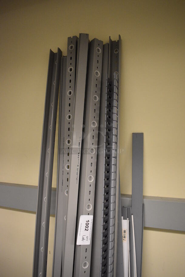 ALL ONE MONEY! Lot of Various Gray Metal Poles! Includes 79". (south basement 017) - Image 2 of 5