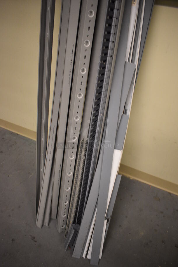 ALL ONE MONEY! Lot of Various Gray Metal Poles! Includes 79". (south basement 017) - Image 3 of 5