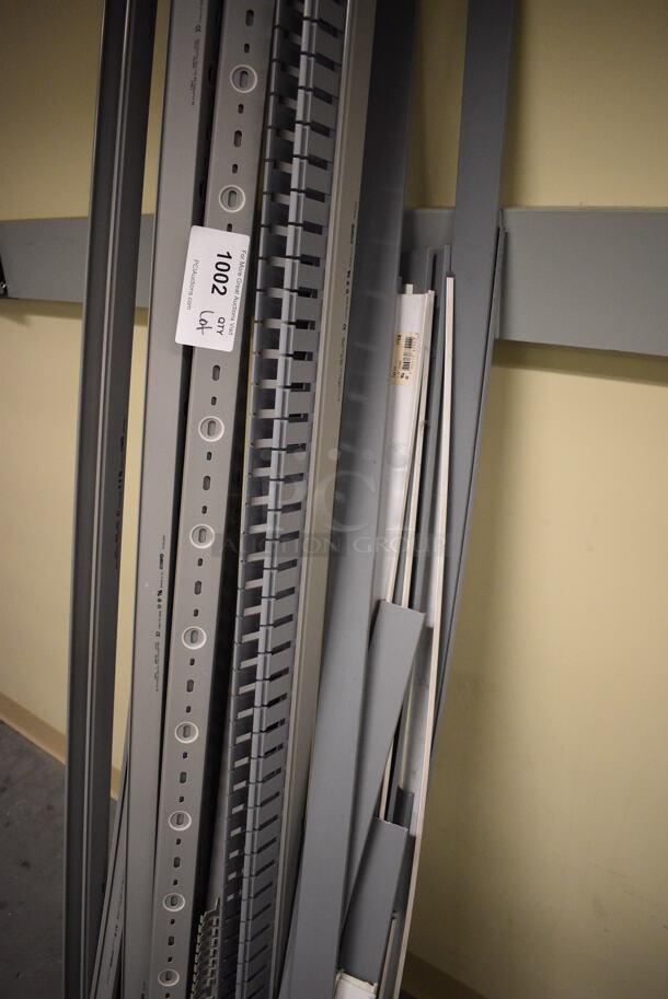 ALL ONE MONEY! Lot of Various Gray Metal Poles! Includes 79". (south basement 017) - Image 4 of 5