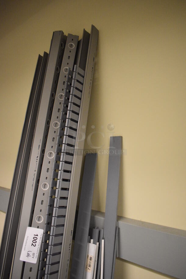 ALL ONE MONEY! Lot of Various Gray Metal Poles! Includes 79". (south basement 017) - Image 5 of 5
