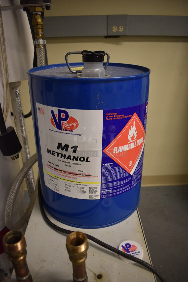 Hampden Metal Floor Style Unit w/ Dominick Hunter Box and Methanol Tank. BUYER MUST REMOVE: Give Yourself Ample Time To Remove This Item on Pick Up Day. 36x32x65, 12x24x41. (south basement 017) - Image 7 of 12