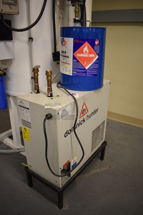 Hampden Metal Floor Style Unit w/ Dominick Hunter Box and Methanol Tank. BUYER MUST REMOVE: Give Yourself Ample Time To Remove This Item on Pick Up Day. 36x32x65, 12x24x41. (south basement 017) - Image 8 of 12