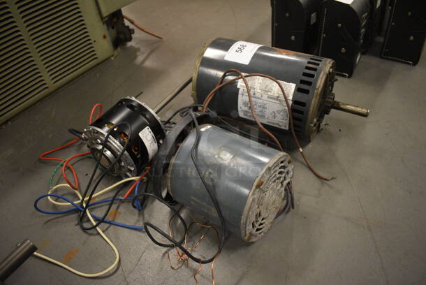 3 Various Motors. Includes 13x6.5x6.5. 3 Times Your Bid! (north basement 004) - Image 2 of 6