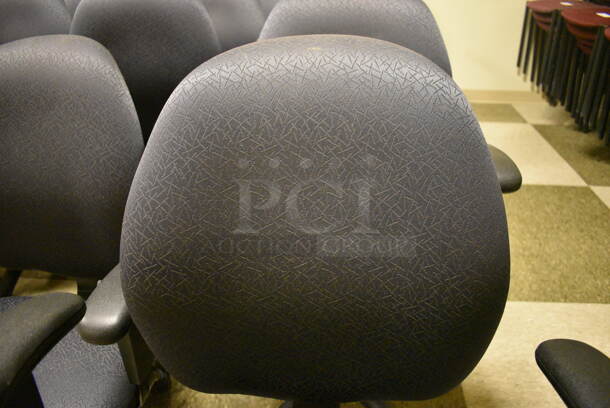 11 Office Chairs w/ Arm Rests on Casters. 24x21x40. 11 Times Your Bid! (room 103) - Image 4 of 4
