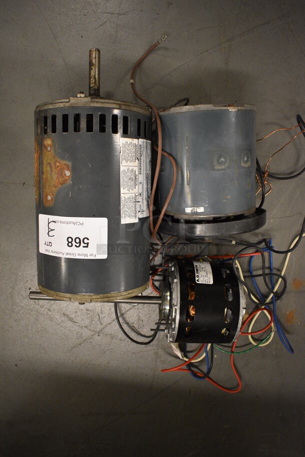3 Various Motors. Includes 13x6.5x6.5. 3 Times Your Bid! (north basement 004) - Image 6 of 6