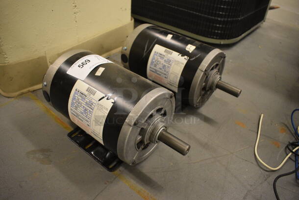 2 Various AO Smith Motors. Includes 13x6.5x6.5. 2 Times Your Bid! (north basement 004) - Image 2 of 5