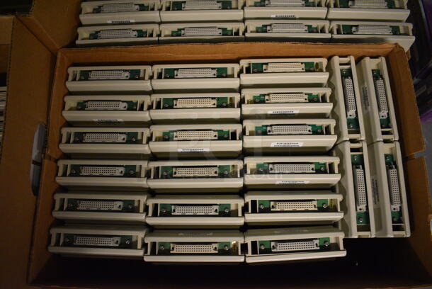 ALL ONE MONEY! Lot of 5 Boxes of White Electronic Units. 4.5x8x1.5. (south basement 012) - Image 6 of 8