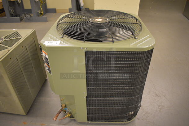 Payne Model PH13NR048-C Metal Commercial Central Air Conditioner. 208/230 Volts, 1 Phase. 30x30x35. (north basement 004)