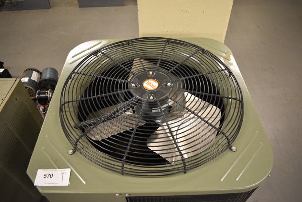 Payne Model PH13NR048-C Metal Commercial Central Air Conditioner. 208/230 Volts, 1 Phase. 30x30x35. (north basement 004) - Image 3 of 7