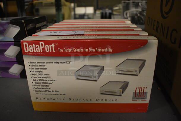 7 BRAND NEW IN BOX! DataPort Removable Storage Module. 7 Times Your Bid! (south basement 012)