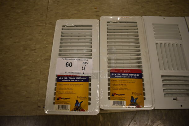 4 White Vent Covers. Includes 11.5x5.5x1.5. 4 Times Your Bid! (room 103) - Image 2 of 5