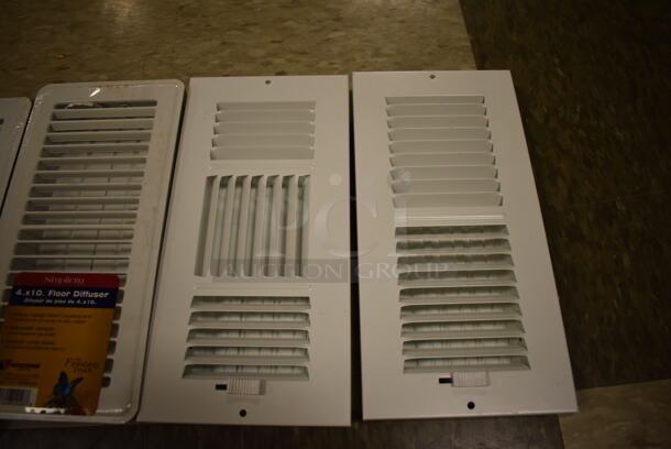 4 White Vent Covers. Includes 11.5x5.5x1.5. 4 Times Your Bid! (room 103) - Image 3 of 5