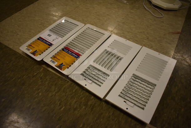 4 White Vent Covers. Includes 11.5x5.5x1.5. 4 Times Your Bid! (room 103) - Image 5 of 5
