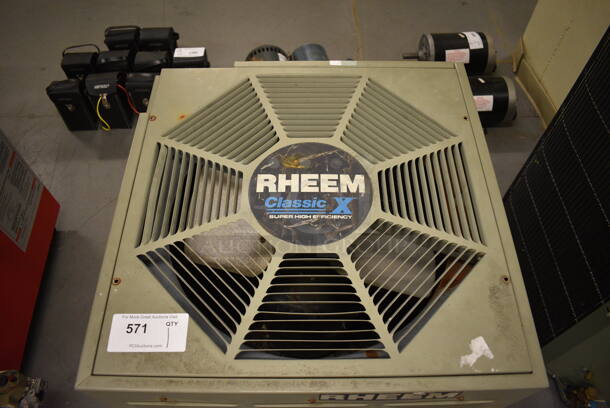 Rheem Classic X Model RAHE-030JAS Metal Commercial Central Air Conditioner. 208/230 Volts, 1 Phase. 23.5x23.5x26. (north basement 004) - Image 2 of 5