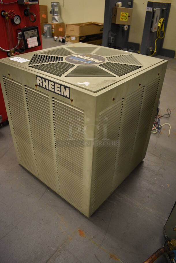 Rheem Classic X Model RAHE-030JAS Metal Commercial Central Air Conditioner. 208/230 Volts, 1 Phase. 23.5x23.5x26. (north basement 004) - Image 3 of 5