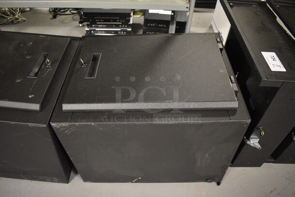 2 Black Metal Boxes. 18x18x22.5. 2 Times Your Bid! (south basement 012) - Image 3 of 4