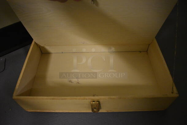 Wooden Box. 16x9.5x6. (south basement 024) - Image 3 of 4