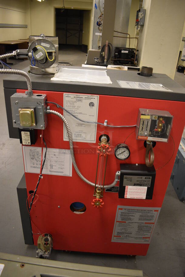 Crown Model BSI103SNPZZPSU Metal Steam Boiler. 85,000 BTU. 21x28x48. (north basement 004) - Image 3 of 10