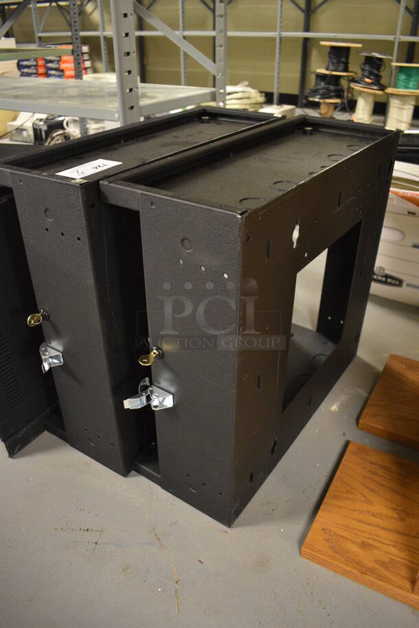 2 Black Metal Drawers. 21x23x8.5. 2 Times Your Bid! (south basement 012) - Image 2 of 3