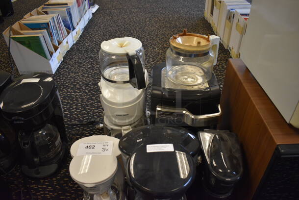 5 Various Coffee Machines w/ 4 Coffee Pots. Includes 9x10x12. 5 Times Your Bid! (room 204)  - Image 5 of 5