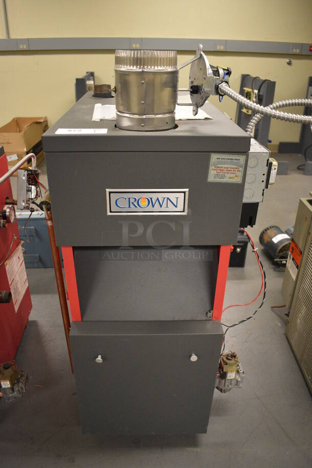 Crown Model BSI103SNPZZPSU Metal Steam Boiler. 85,000 BTU. 21x28x48. (north basement 004) - Image 7 of 10