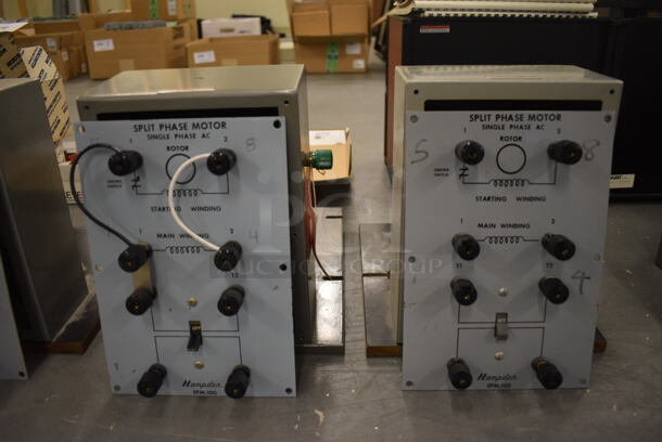 6 Hampden Model SPM-100 Metal Split Phase Motors. 1 Box Empty. 9.5x12x11. 6 Times Your Bid! (south basement 019) - Image 2 of 7