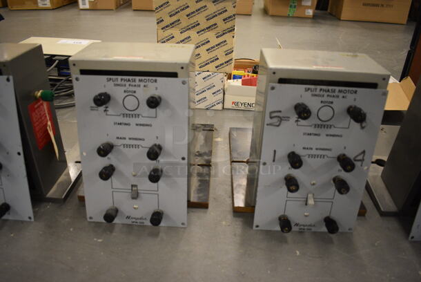 6 Hampden Model SPM-100 Metal Split Phase Motors. 1 Box Empty. 9.5x12x11. 6 Times Your Bid! (south basement 019) - Image 3 of 7