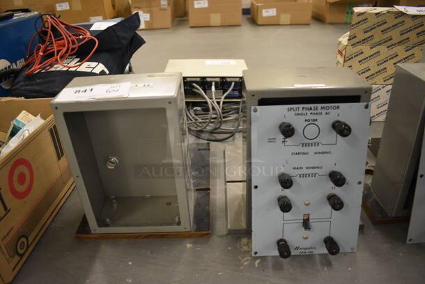6 Hampden Model SPM-100 Metal Split Phase Motors. 1 Box Empty. 9.5x12x11. 6 Times Your Bid! (south basement 019) - Image 4 of 7