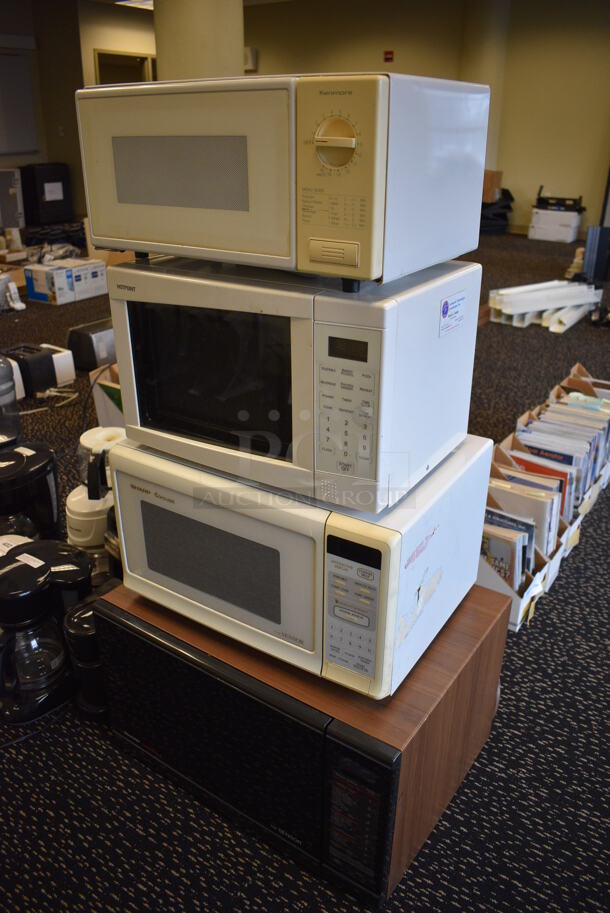 4 Various Microwaves Including Kenmore, Hotpoint and Sharp. Includes 24x18x14. 4 Times Your Bid! (room 204) - Image 2 of 10