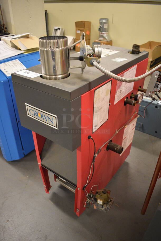 Crown Model AWI061SNST1PSUU Metal Low Pressure Boiler. 61,000 BTU. 16x28x39. (north basement 004) - Image 1 of 9