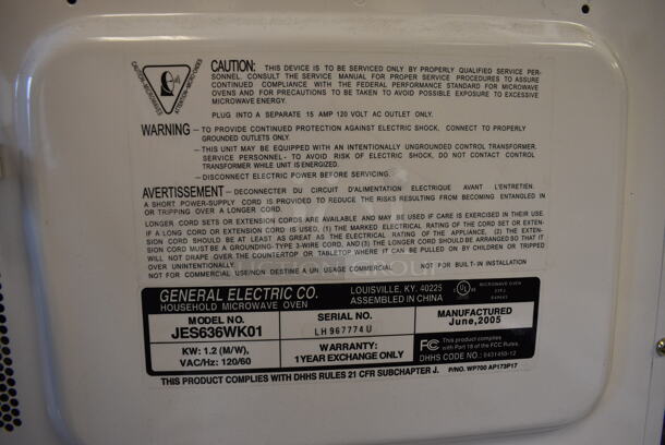 4 Various Microwaves Including Kenmore, Hotpoint and Sharp. Includes 24x18x14. 4 Times Your Bid! (room 204) - Image 6 of 10