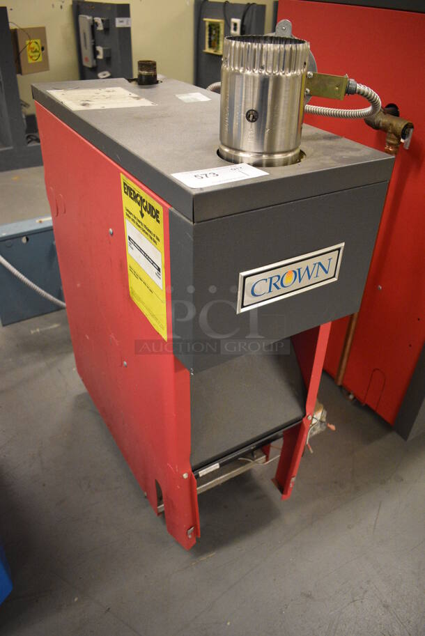 Crown Model AWI061SNST1PSUU Metal Low Pressure Boiler. 61,000 BTU. 16x28x39. (north basement 004) - Image 3 of 9