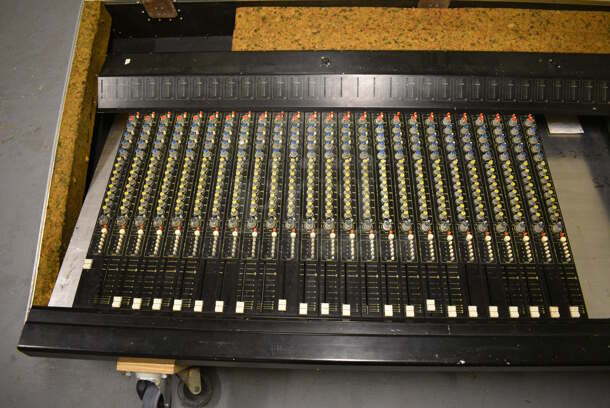 Sound Mixer in Case. 83x13x45. (south basement 024) - Image 2 of 7