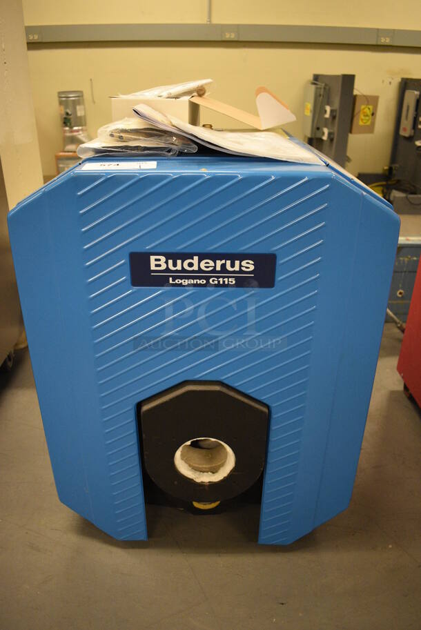 Buderus Logano Model G115/3 Gas Powered Boiler. 24x21x30. (north basement 004) - Image 1 of 12