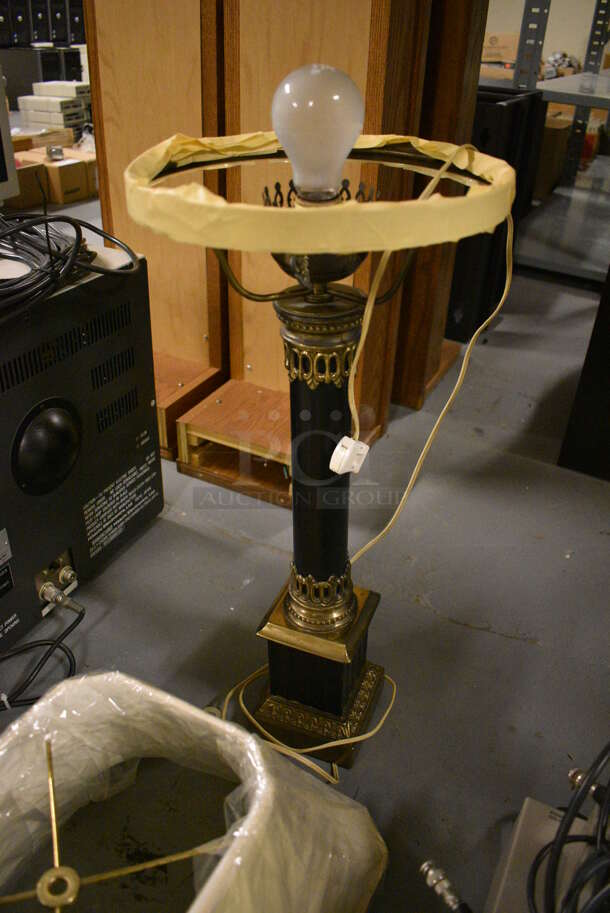 Lamp and Lamp Shade. 11x11x24, 21x13x9. (south basement 012) - Image 2 of 3