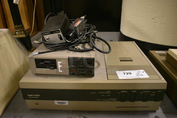 2 Various Items; Kodak Color Video Printer and Kodak SV7400 Video Recorder. 185.x16x5, 8.5x13x3. 2 Times Your Bid! (south basement 012)