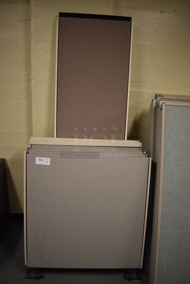 ALL ONE MONEY! Lot of Cubicle Pieces! Includes 36x2x41. (south basement 024) - Image 2 of 5