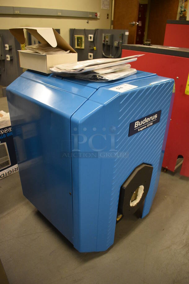 Buderus Logano Model G115/3 Gas Powered Boiler. 24x21x30. (north basement 004) - Image 9 of 12