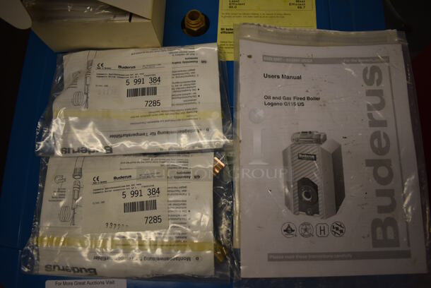 Buderus Logano Model G115/3 Gas Powered Boiler. 24x21x30. (north basement 004) - Image 10 of 12