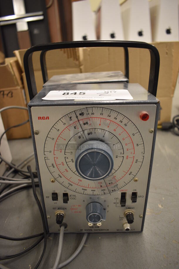 2 RCA Model WR-50B RF Signal Generator. 6x5x10. 2 Times Your Bid! (south basement 019)