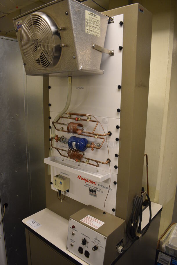Hampden Mdoel H-MACK-HP Metal Floor Style Heat Pump Trainer on Commercial Casters. 24x30x76. (north basement 004) - Image 3 of 11