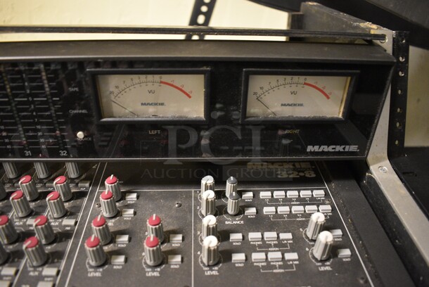 Mackie 32-8 Sound Mixer w/ Stand. 70x39x11, 54x28x29. (south basement 024) - Image 4 of 5