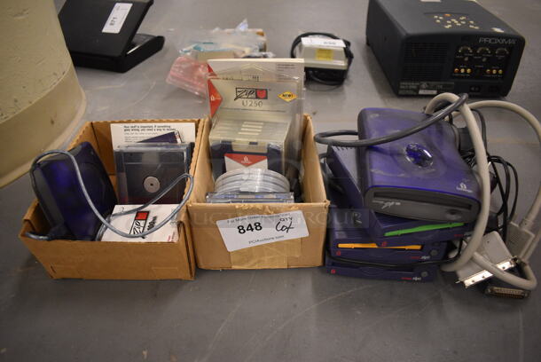 ALL ONE MONEY! Lot of Various Items Including iomega Zip Units! (south basement 019)